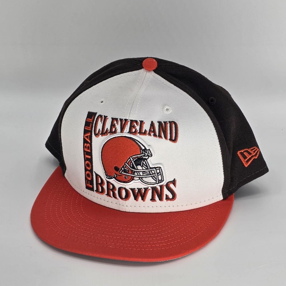 New Era Cleveland Browns 9Fifty Adjustable Snapback Hat Cap Embroidered Official - Picture 1 of 8